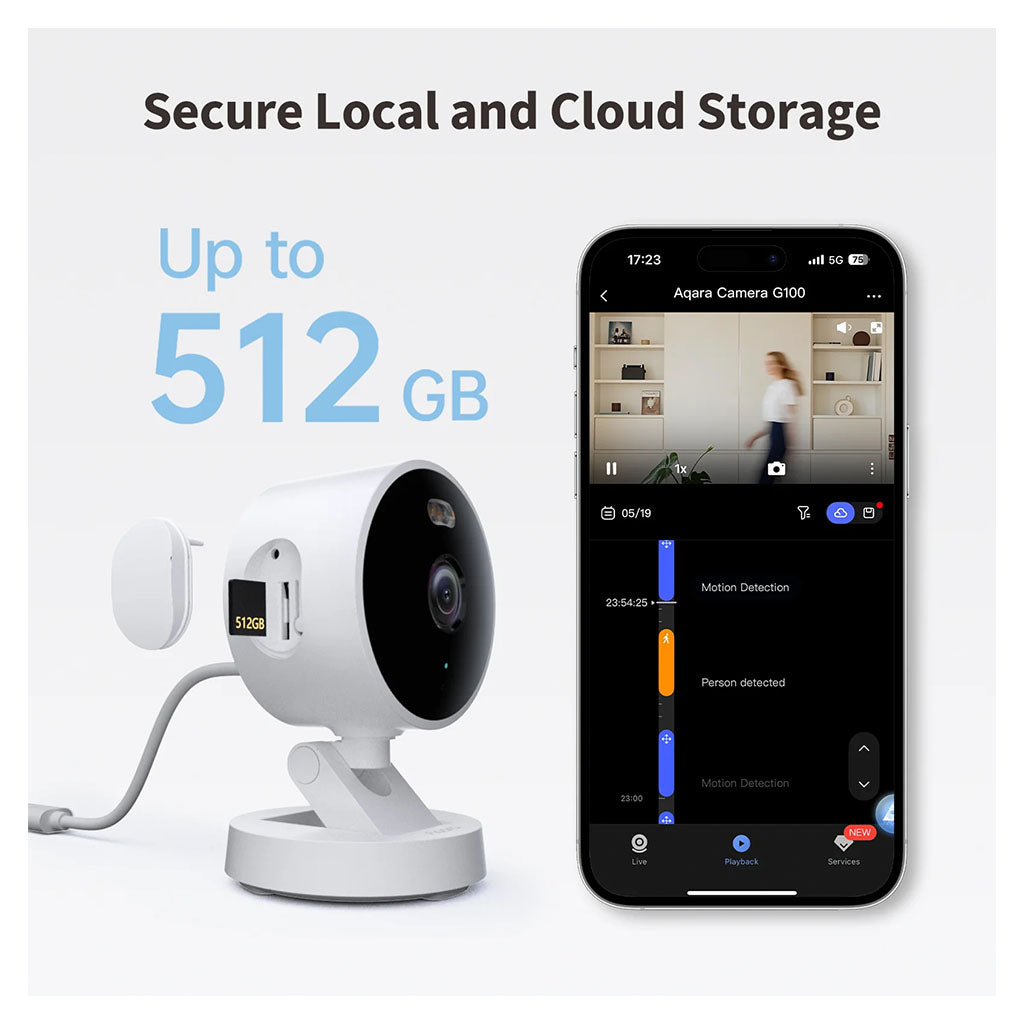 Aqara G100 2K Camera - White(CH-C08D White) - 6