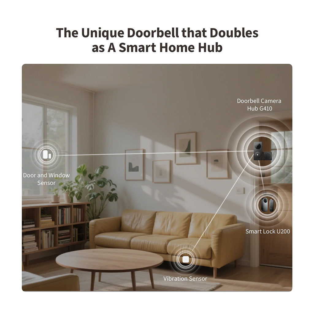 Aqara G410 Doorbell Camera Hub - Black(CH-C09D Black) - 2