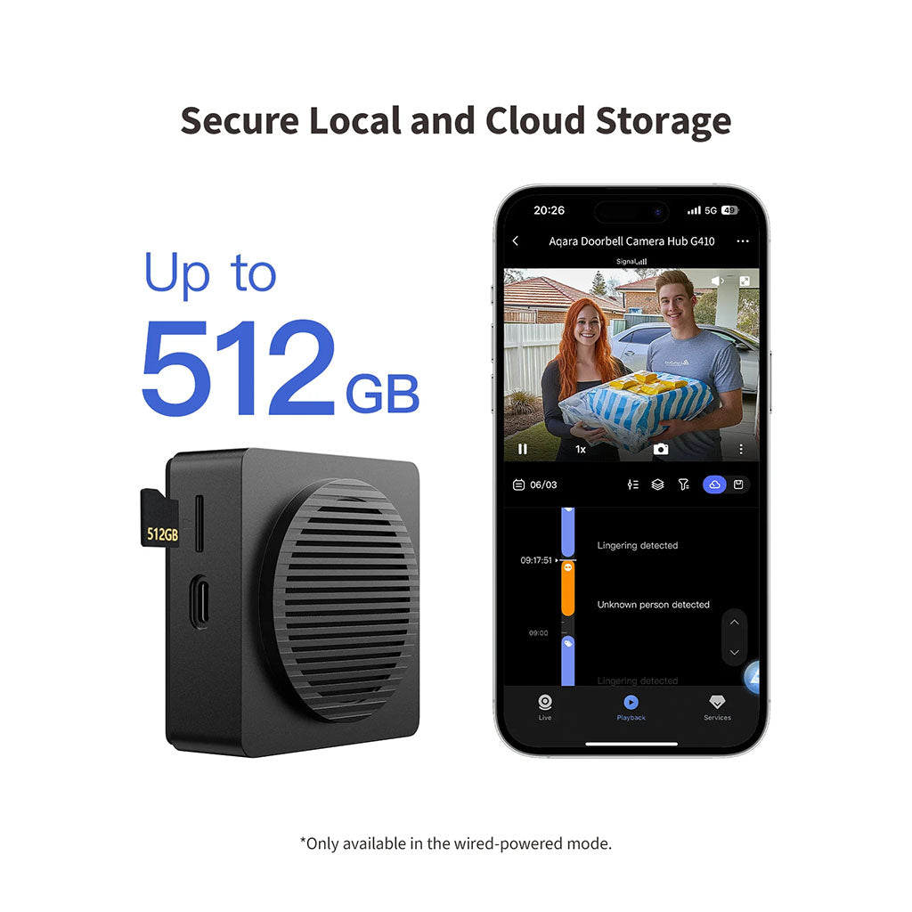 Aqara G410 Doorbell Camera Hub - Black(CH-C09D Black) - 5