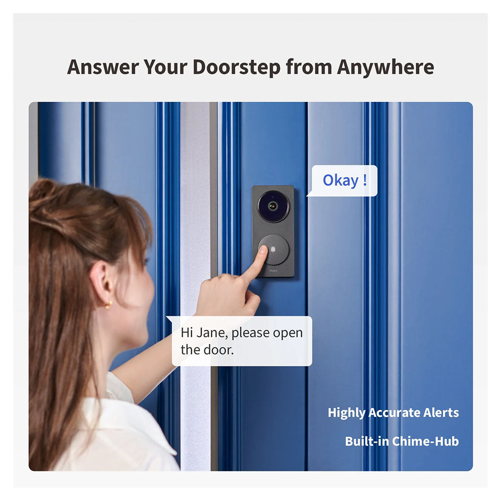 Aqara G410 Doorbell Camera Hub - White(CH-C09D White) - 5