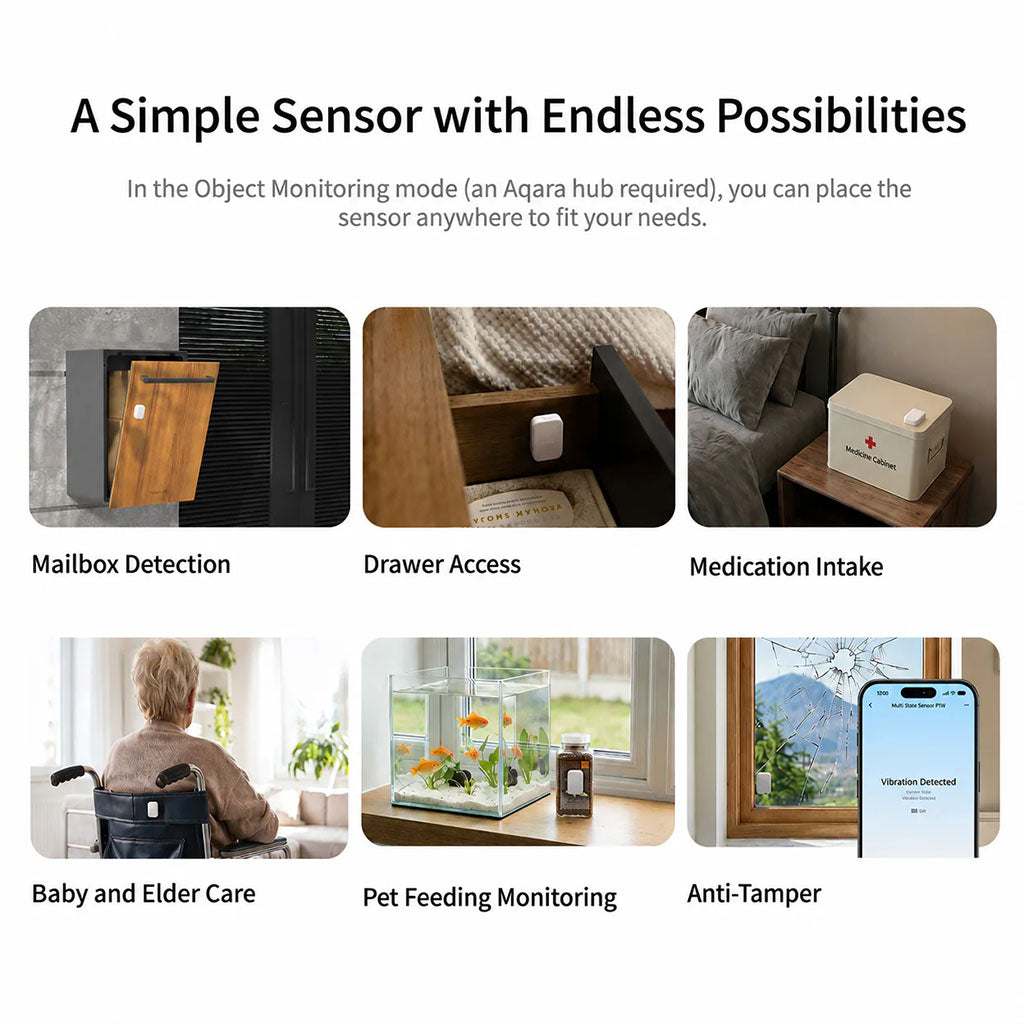 Aqara P100 Multi-State Sensor Kit - White(VB-S03D White) - 5