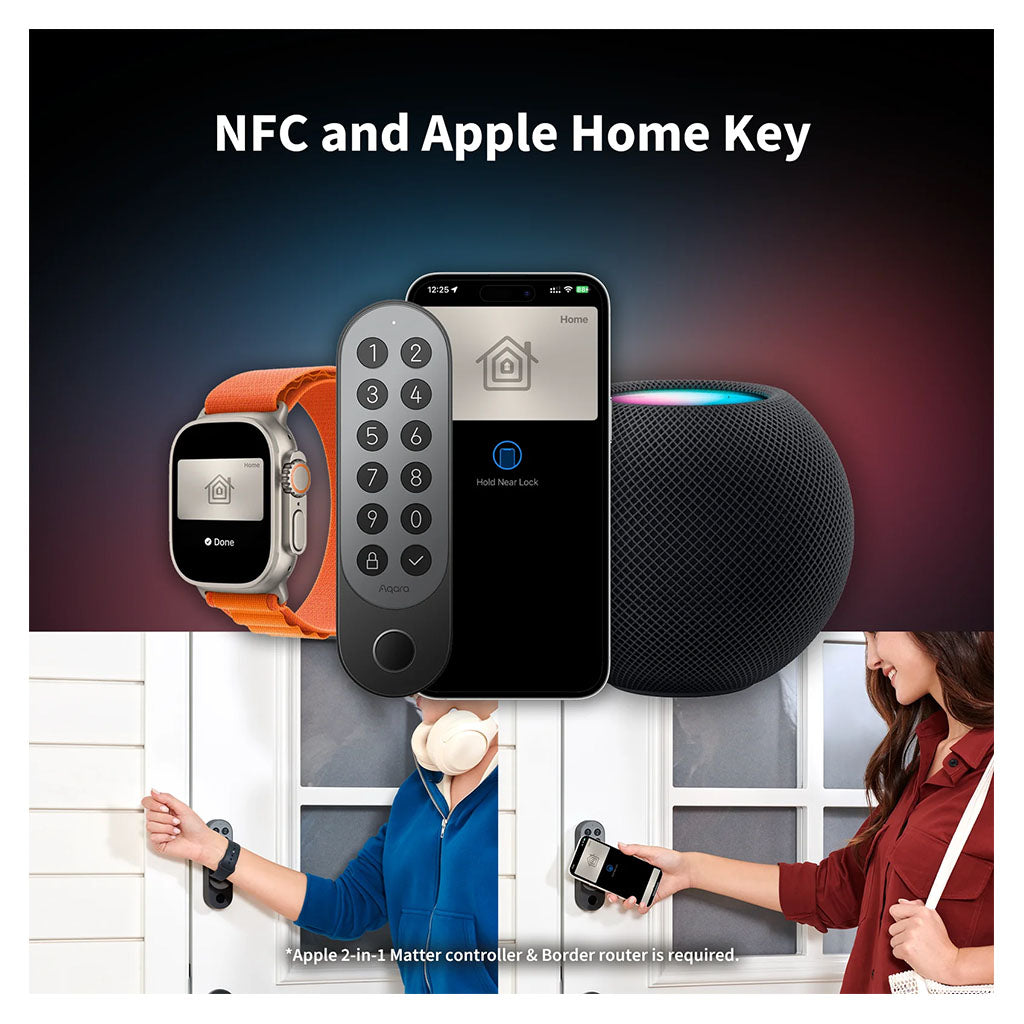 Aqara U200 Smart Door Lock Kit - Black(EL-D02D Black) - 2