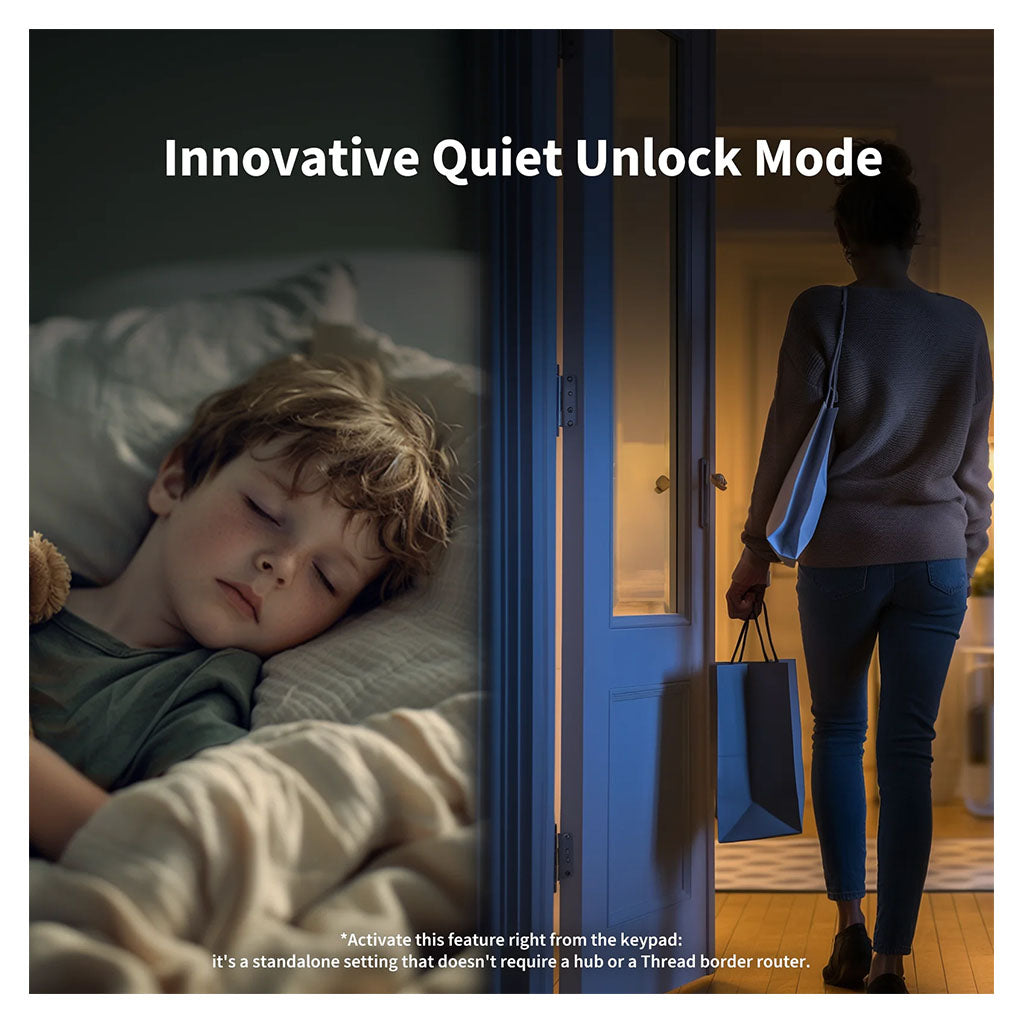 Aqara U200 Smart Door Lock Kit - Black(EL-D02D Black) - 3