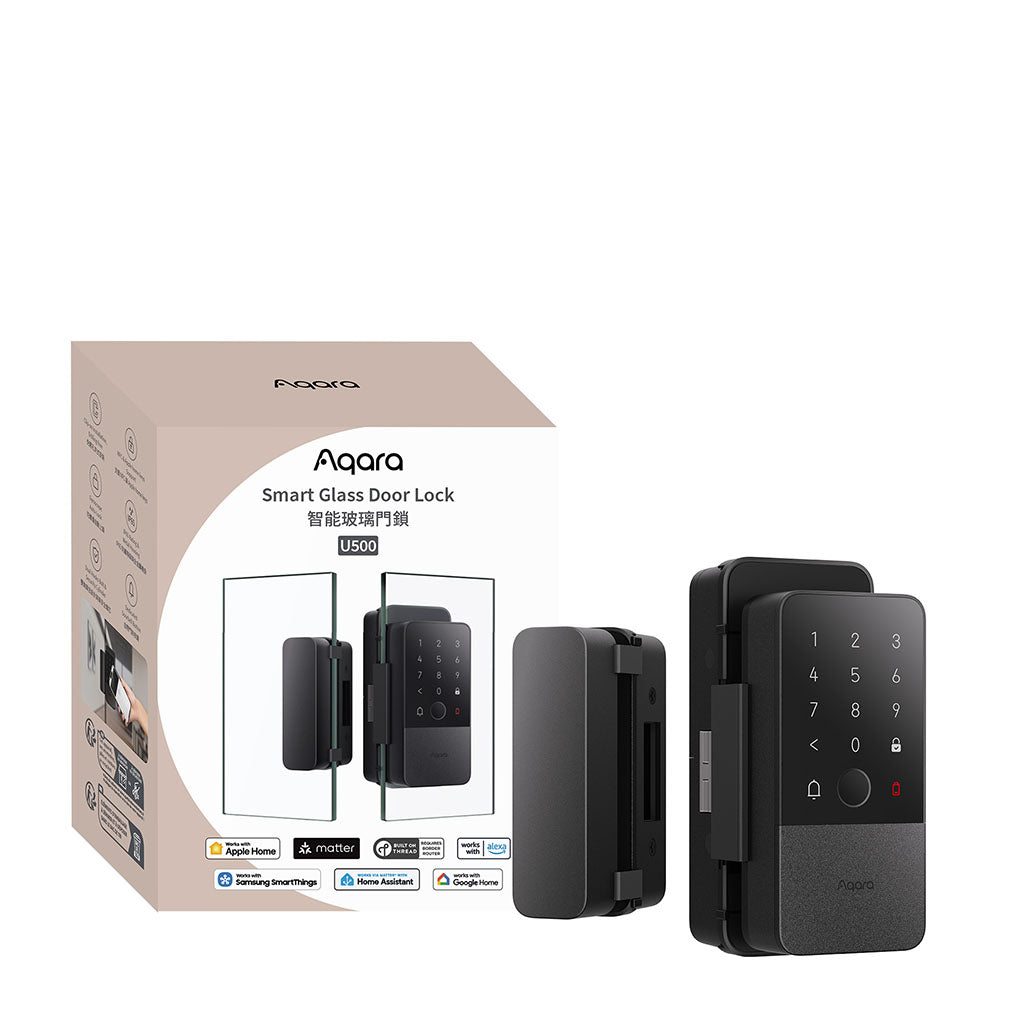 Aqara U500 Smart Glass Door Lock(DL-D20D) - 1