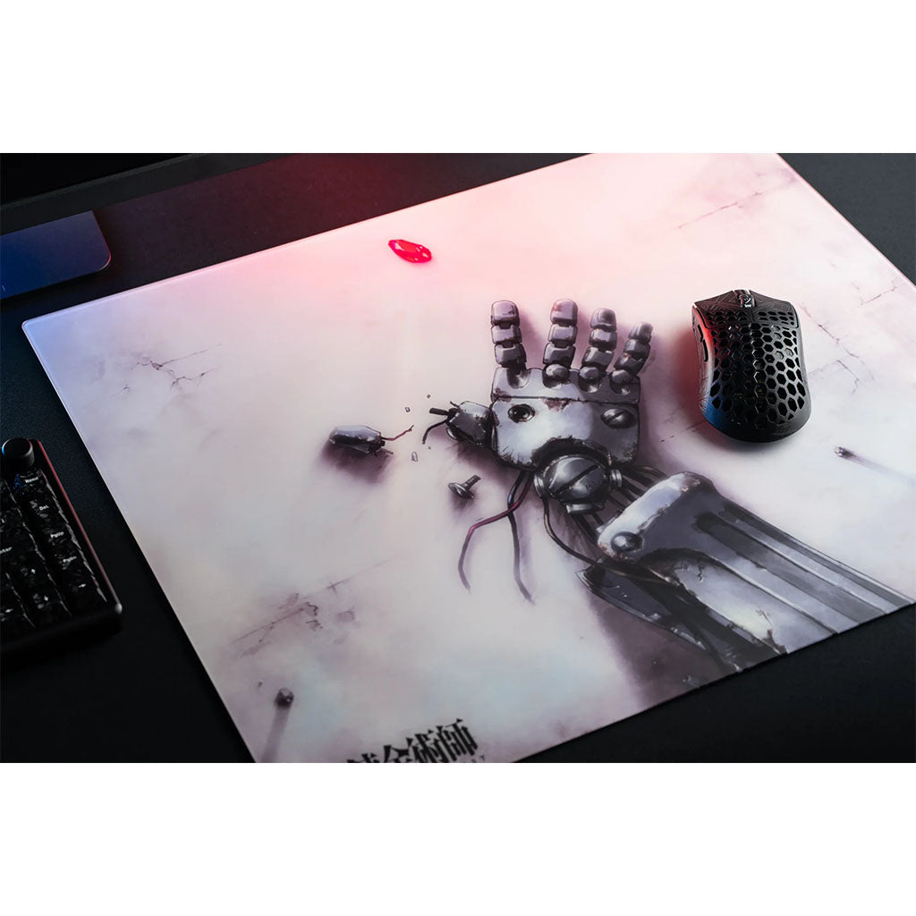 Arbiter Studio FMA Brotherhood Lunar Balance Glass Mouse Pad - Philosopher's Stone (490x420mm)(MPGP4LPHIL) - 3