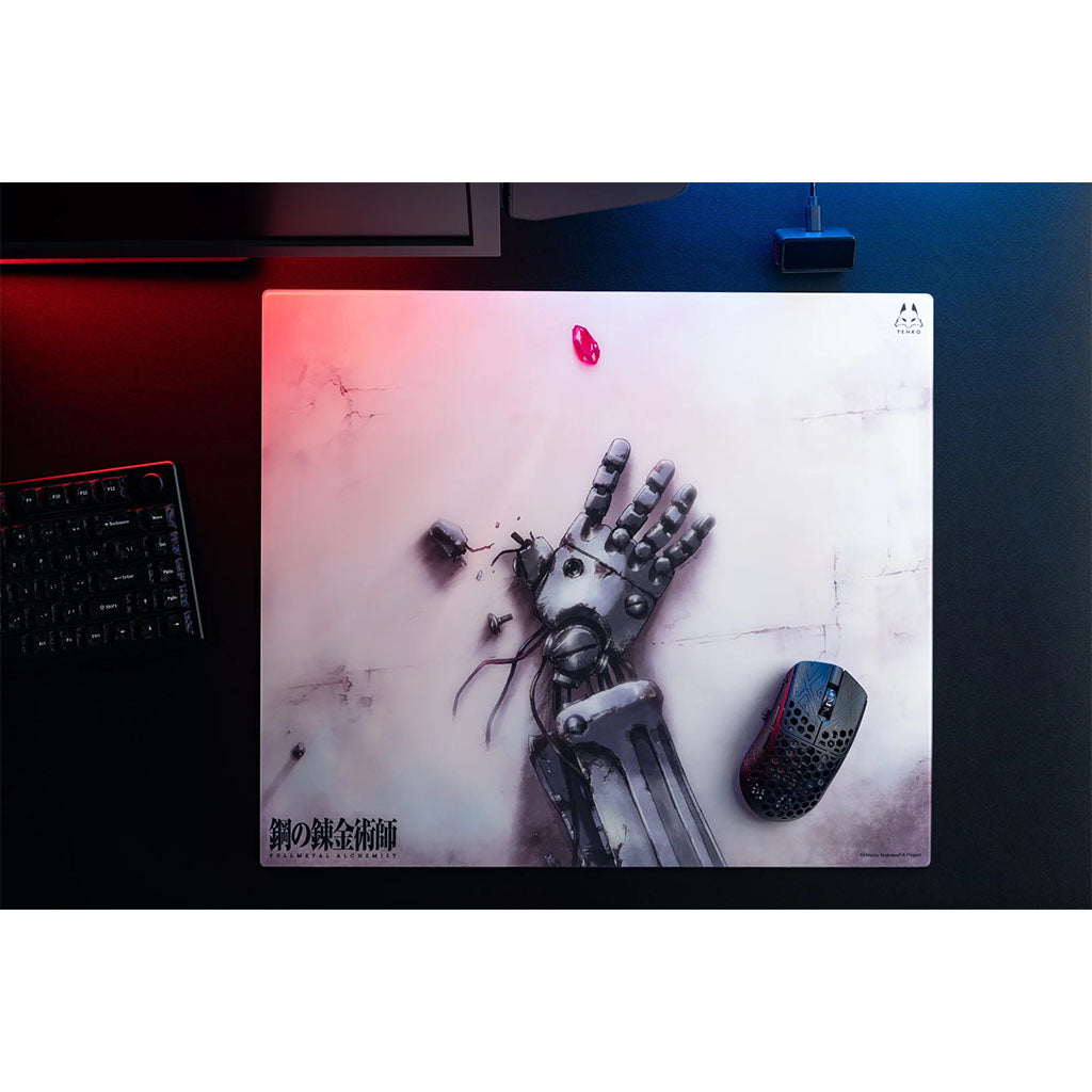 Arbiter Studio FMA Brotherhood Lunar Balance Glass Mouse Pad - Philosopher's Stone (490x420mm)(MPGP4LPHIL) - 2