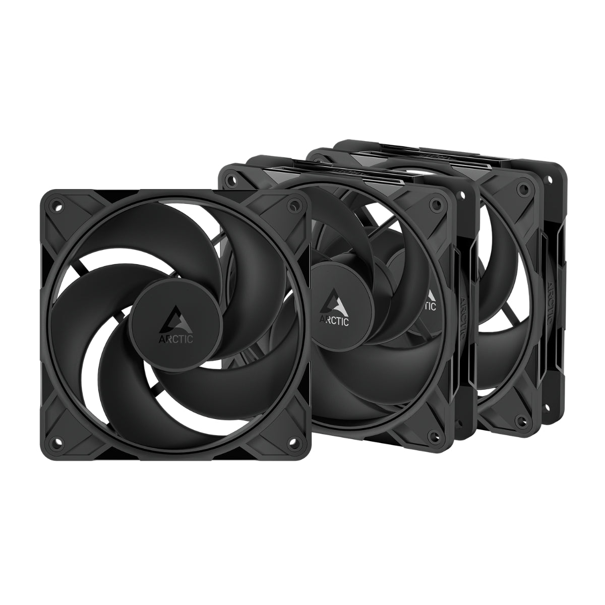 Arctic P12 Pro Reverse 120mm PWM Black Fan - Triple Pack(ACFAN00332A) - 1