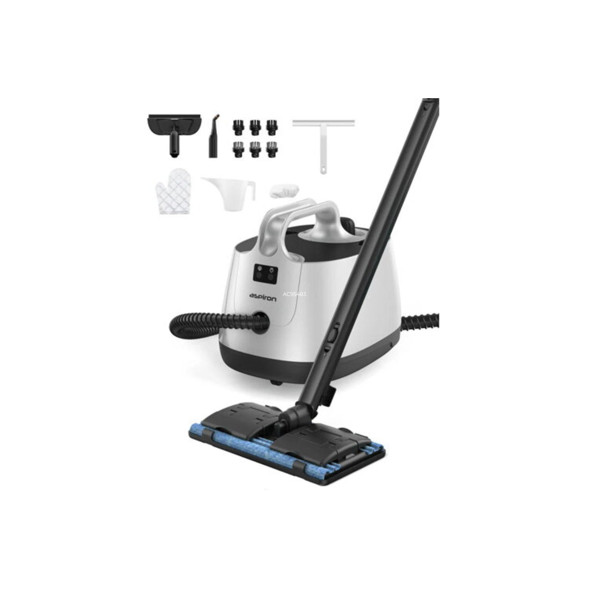 Aspiron Portable Multipurpose Steam Cleaner - Silver(AS-CA019) - 1