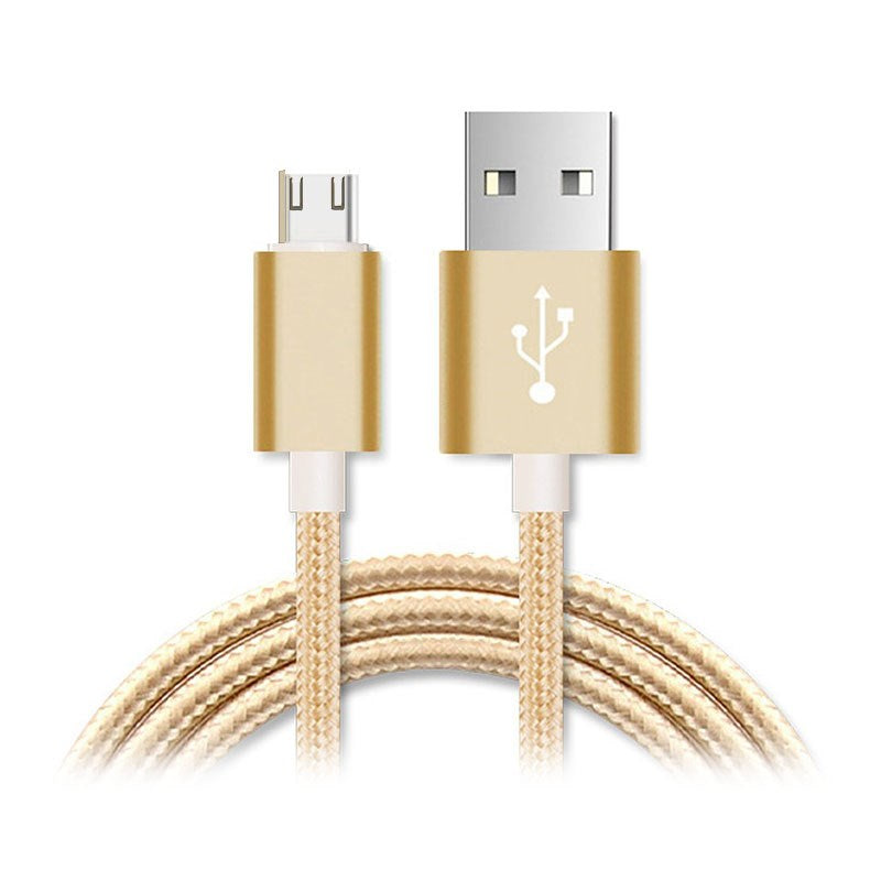 Astrotek 1m USB-A to Micro-USB Data Sync & Charging Cable - Gold(AT-USBMICROBG-1M) - 1
