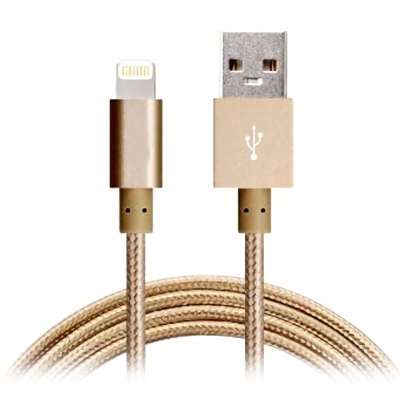 Astrotek 2m USB-A to Lightning Data Sync & Charging Cable - Gold(AT-USBLIGHTNINGG-2M) - 1
