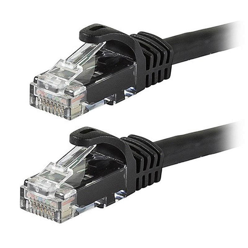 Astrotek 50cm CAT6 Premium RJ45 Ethernet Network Patch Cable - Black(AT-RJ45BLKU6-05M) - 1