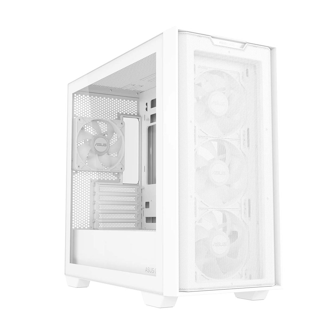 ASUS A21 PLUS Mesh Front Micro-ATX Case - White(A21 PLUS ASUS CASE WHT) - 2
