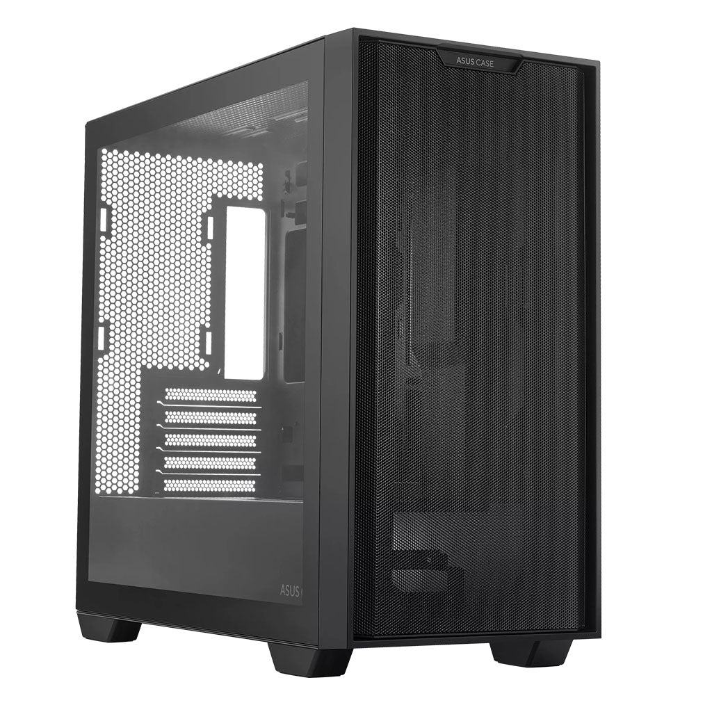 ASUS A21 Tempered Glass Micro-ATX Case - Black(A21 ASUS CASE/BLK) - 1