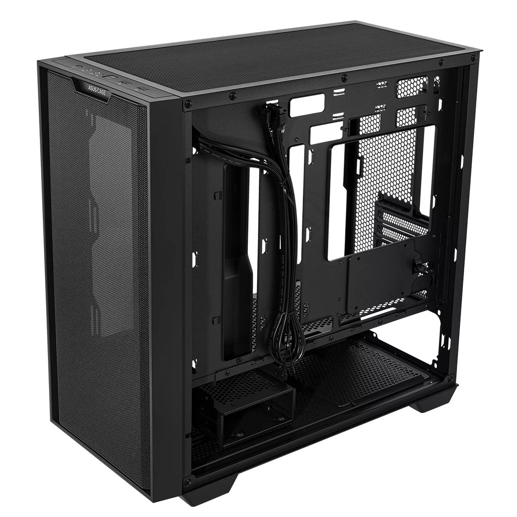 ASUS A21 Tempered Glass Micro-ATX Case - Black(A21 ASUS CASE/BLK) - 7