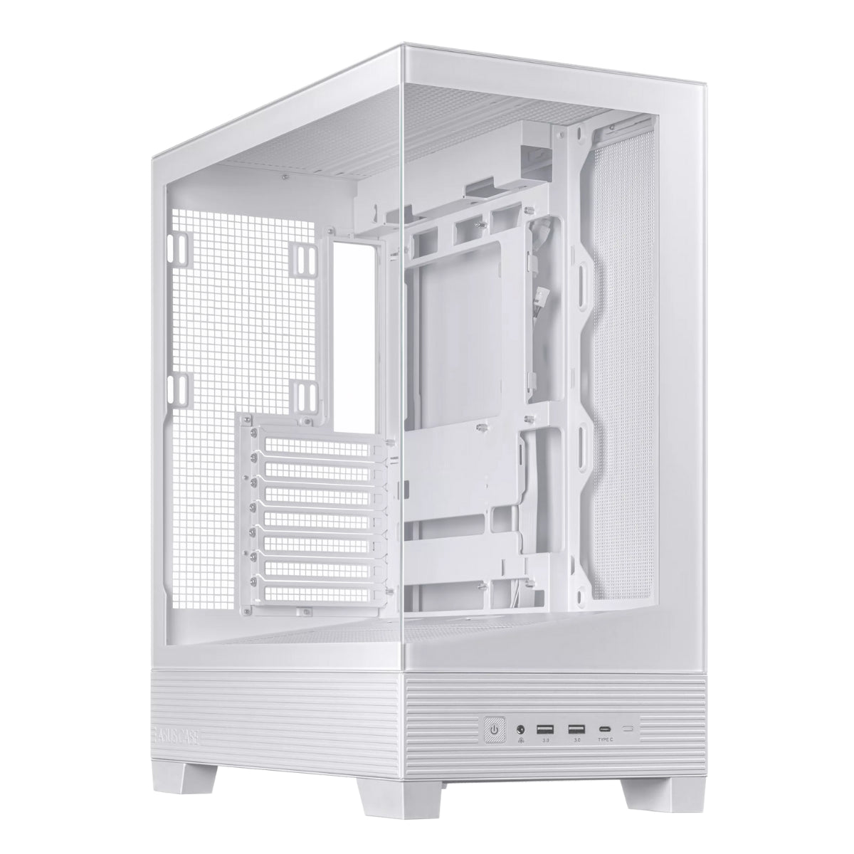 ASUS A31 Tempered Glass Mid-Tower ATX PC Case - White(ASUS A31 WHITE) - 1