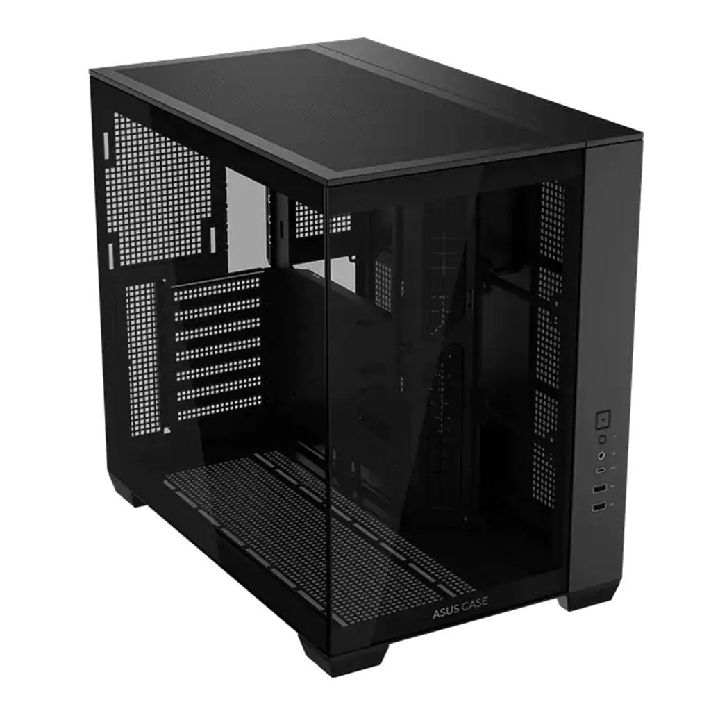 ASUS A32 Dual Chamber Tempered Glass ATX Case - Black(A32 TG BLACK NO FAN) - 2