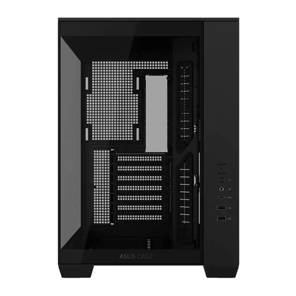 ASUS A32 Dual Chamber Tempered Glass ATX Case - Black(A32 TG BLACK NO FAN) - 3