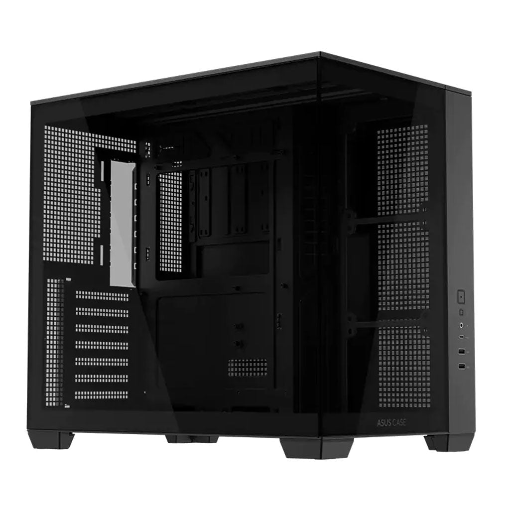 ASUS A32 Dual Chamber Tempered Glass ATX Case - Black(A32 TG BLACK NO FAN) - 4