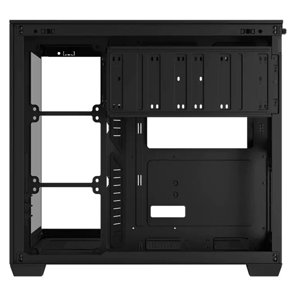 ASUS A32 Dual Chamber Tempered Glass ATX Case - Black(A32 TG BLACK NO FAN) - 6
