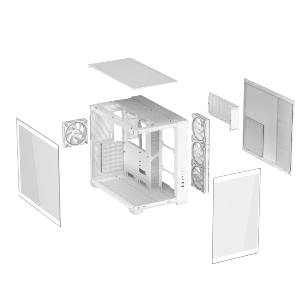 Asus A32 PLUS Tempered Glass ARGB ATX Computer Case - White(A32 PLUS TG ARGB WHITE) - 15