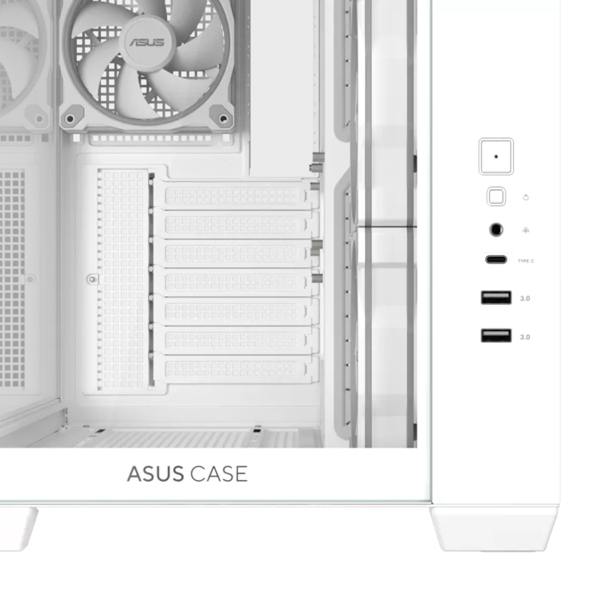 Asus A32 PLUS Tempered Glass ARGB ATX Computer Case - White(A32 PLUS TG ARGB WHITE) - 14