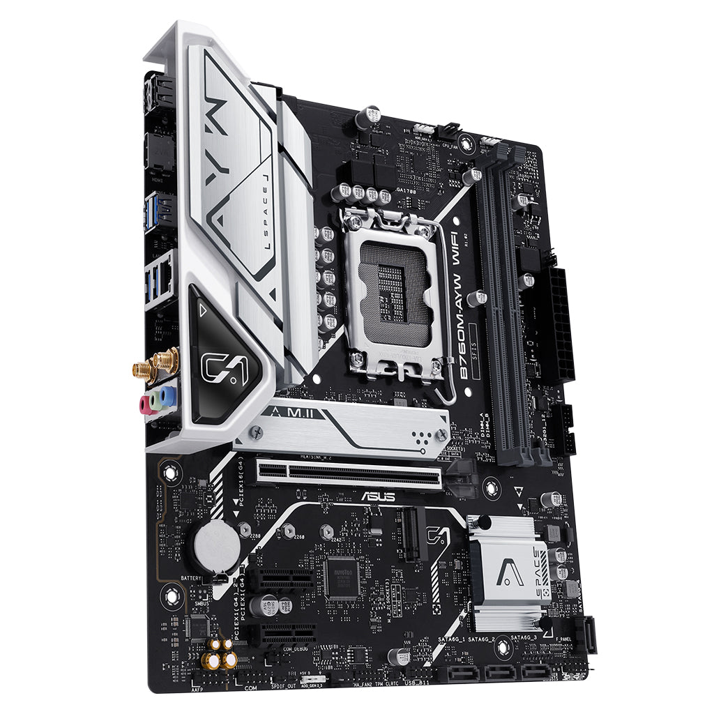 ASUS B760M AYW WIFI DDR5 LGA1700 Micro-ATX Motherboard(B760M-AYW WIFI) - 5