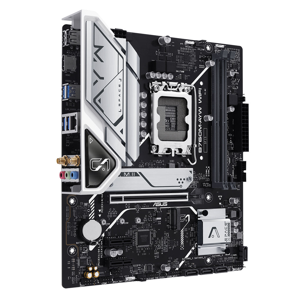 ASUS B760M AYW WIFI DDR5 LGA1700 Micro-ATX Motherboard(B760M-AYW WIFI) - 7