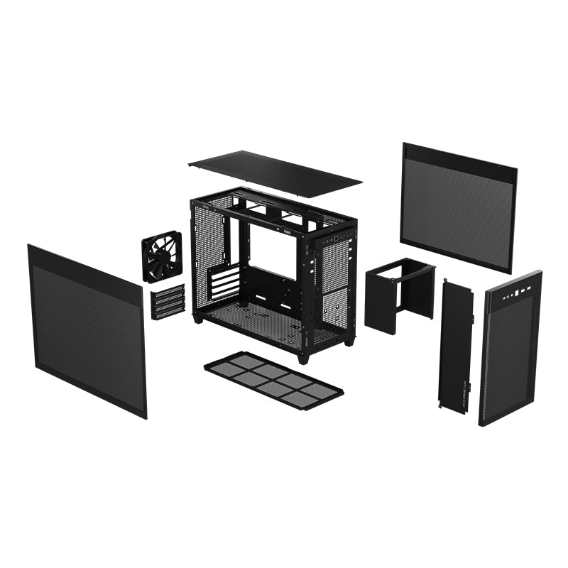 ASUS Prime AP201 Mesh Small Tower Micro-ATX Case - Black(PRIME-AP201-BK) - 9