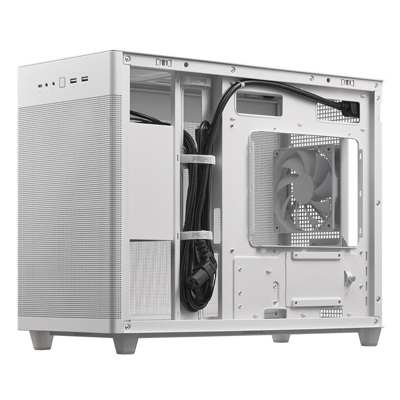 ASUS Prime AP201 Mesh Small Tower Micro-ATX Case - White(AP201 ASUS PRIME CASE MESH WHITE EDITION) - 8