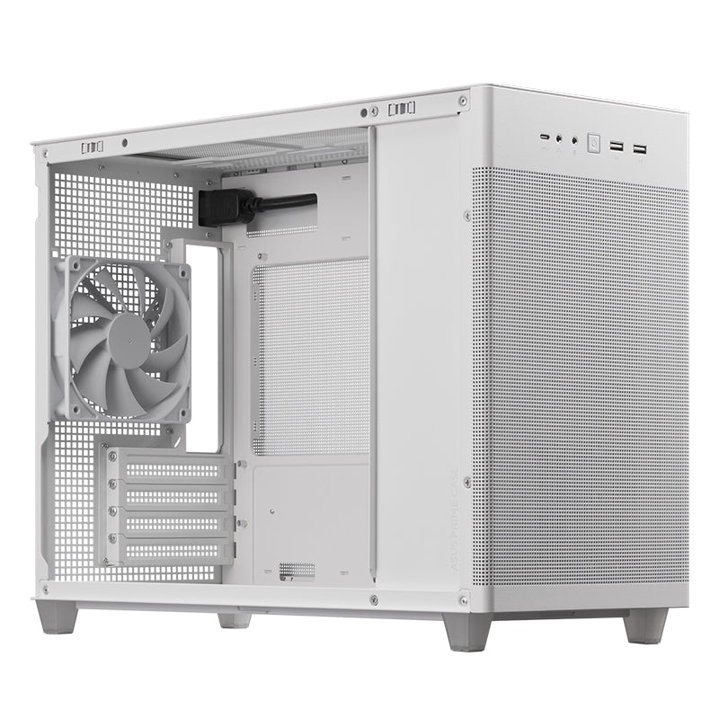 ASUS Prime AP201 Mesh Small Tower Micro-ATX Case - White(AP201 ASUS PRIME CASE MESH WHITE EDITION) - 6