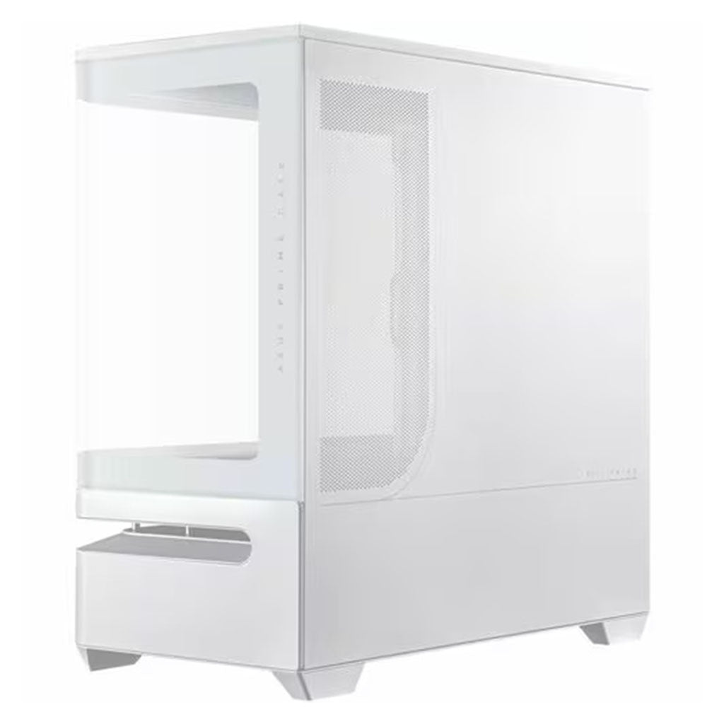 ASUS Prime AP202 Curved Tempered Glass Micro-ATX Case - White(PRIME AP202 TG WHITE) - 4