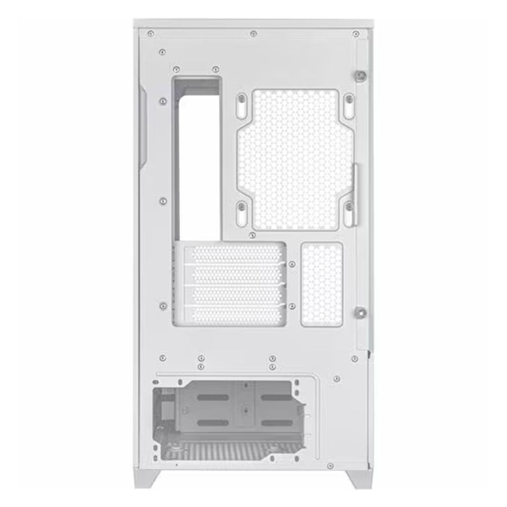ASUS Prime AP202 Curved Tempered Glass Micro-ATX Case - White(PRIME AP202 TG WHITE) - 5