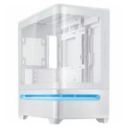 ASUS Prime AP202 Curved Tempered Glass Micro-ATX Case - White(PRIME AP202 TG WHITE) - 1