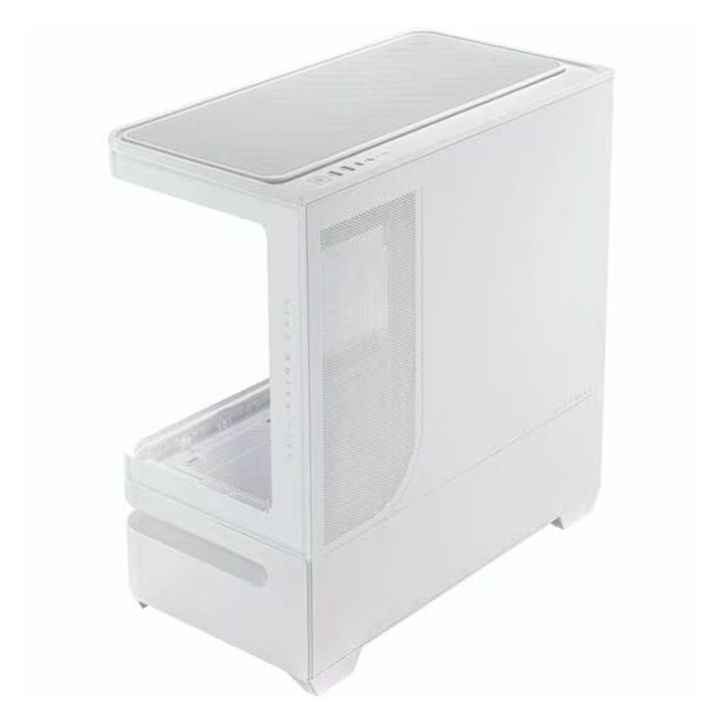 ASUS Prime AP202 Curved Tempered Glass Micro-ATX Case - White(PRIME AP202 TG WHITE) - 7
