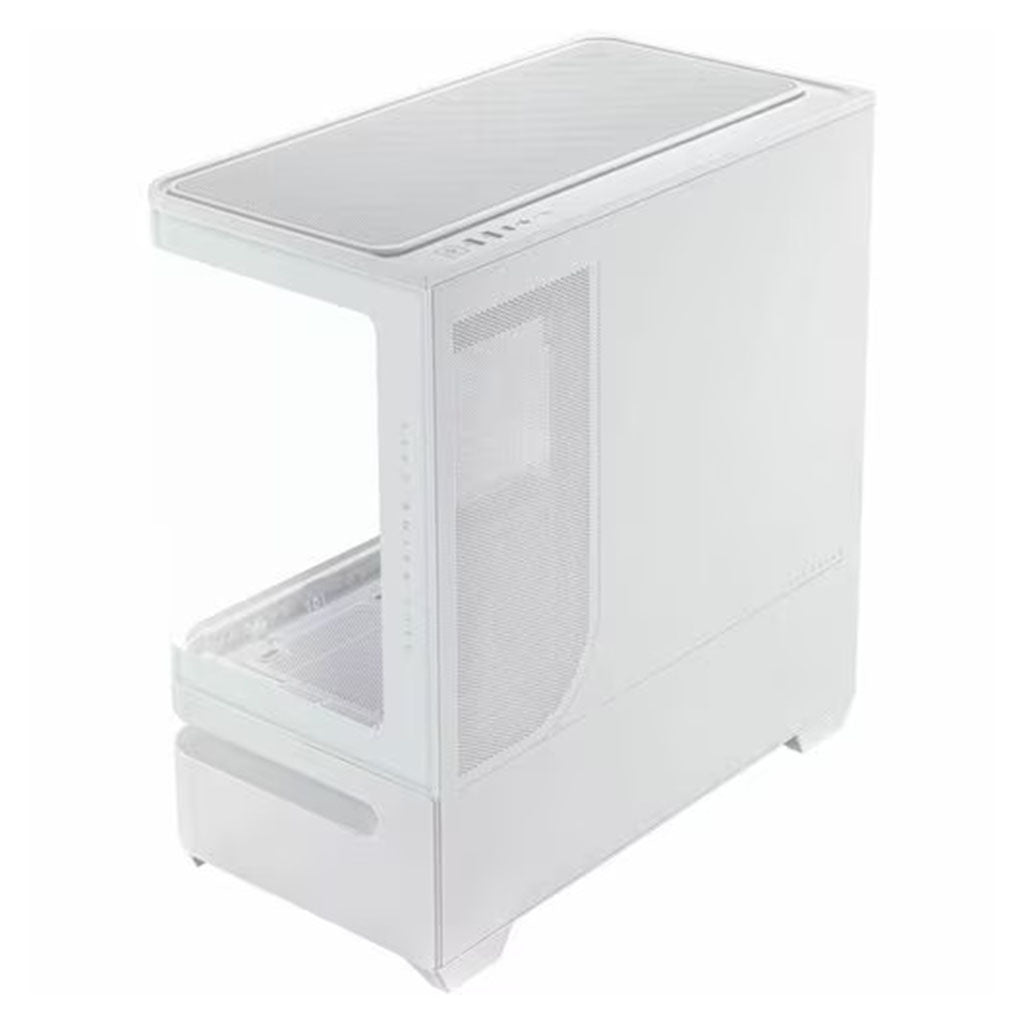 ASUS Prime AP202 Curved Tempered Glass Micro-ATX Case - White(PRIME AP202 TG WHITE) - 8