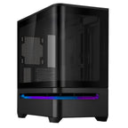 ASUS Prime AP202 Curved Tempered Glass Micro-ATX Case - Black(PRIME AP202 TG BLACK) - 1