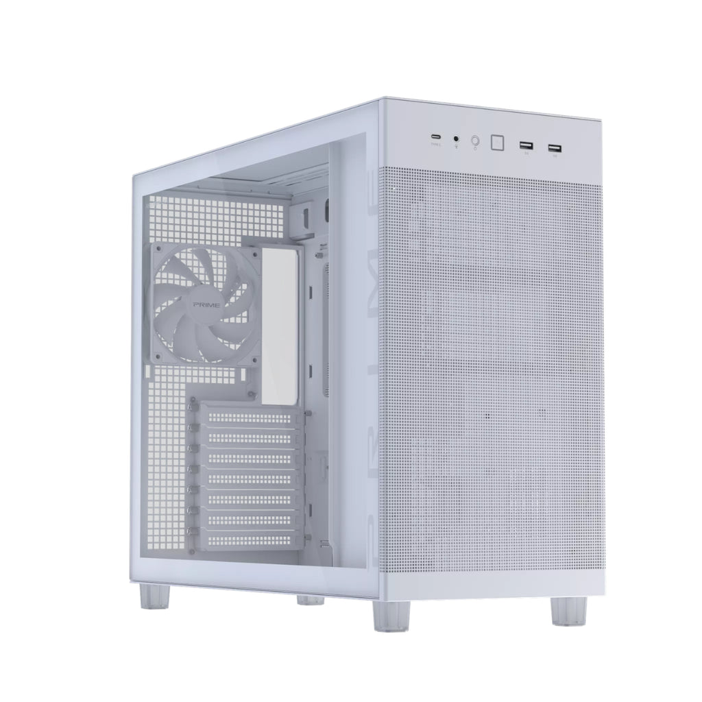 ASUS Prime AP303 Tempered Glass Mid-Tower ATX Case - White(PRIME AP303 TG WHITE) - 4