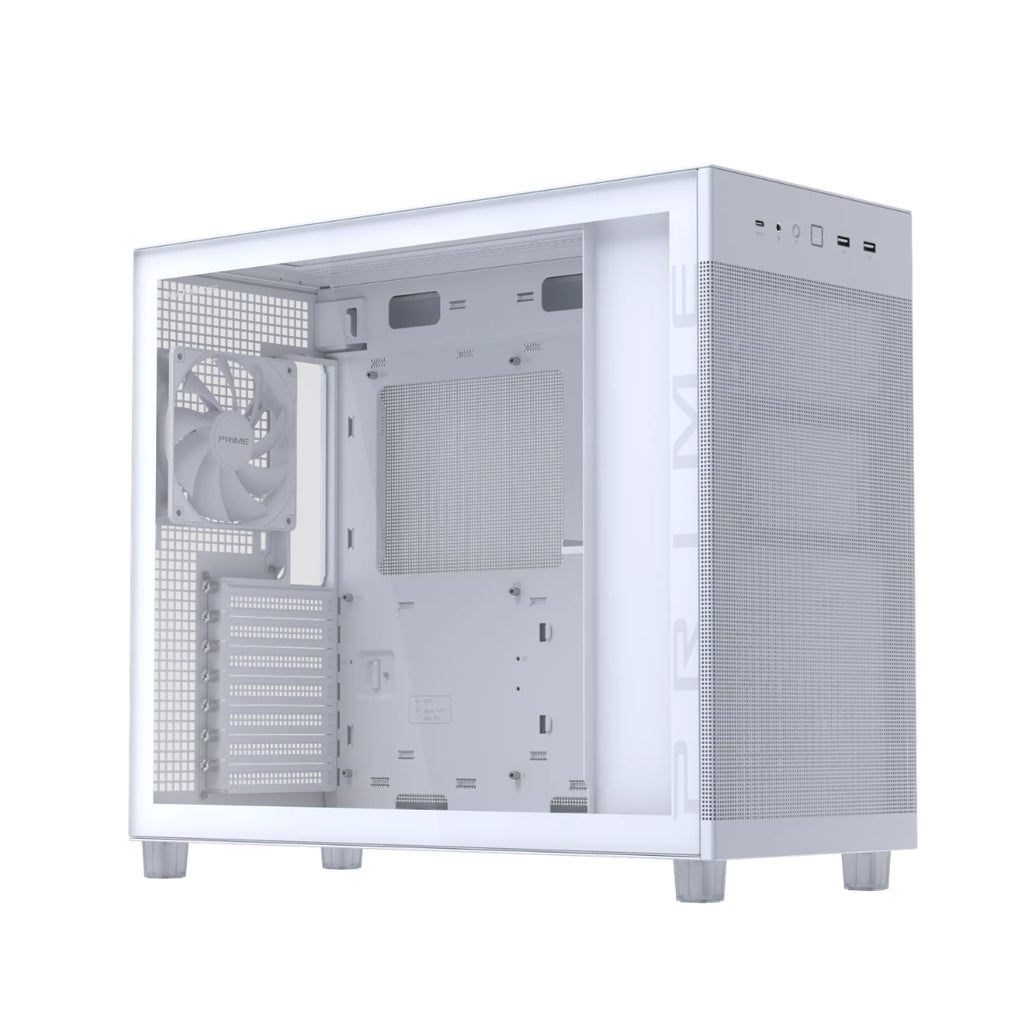 ASUS Prime AP303 Tempered Glass Mid-Tower ATX Case - White(PRIME AP303 TG WHITE) - 11