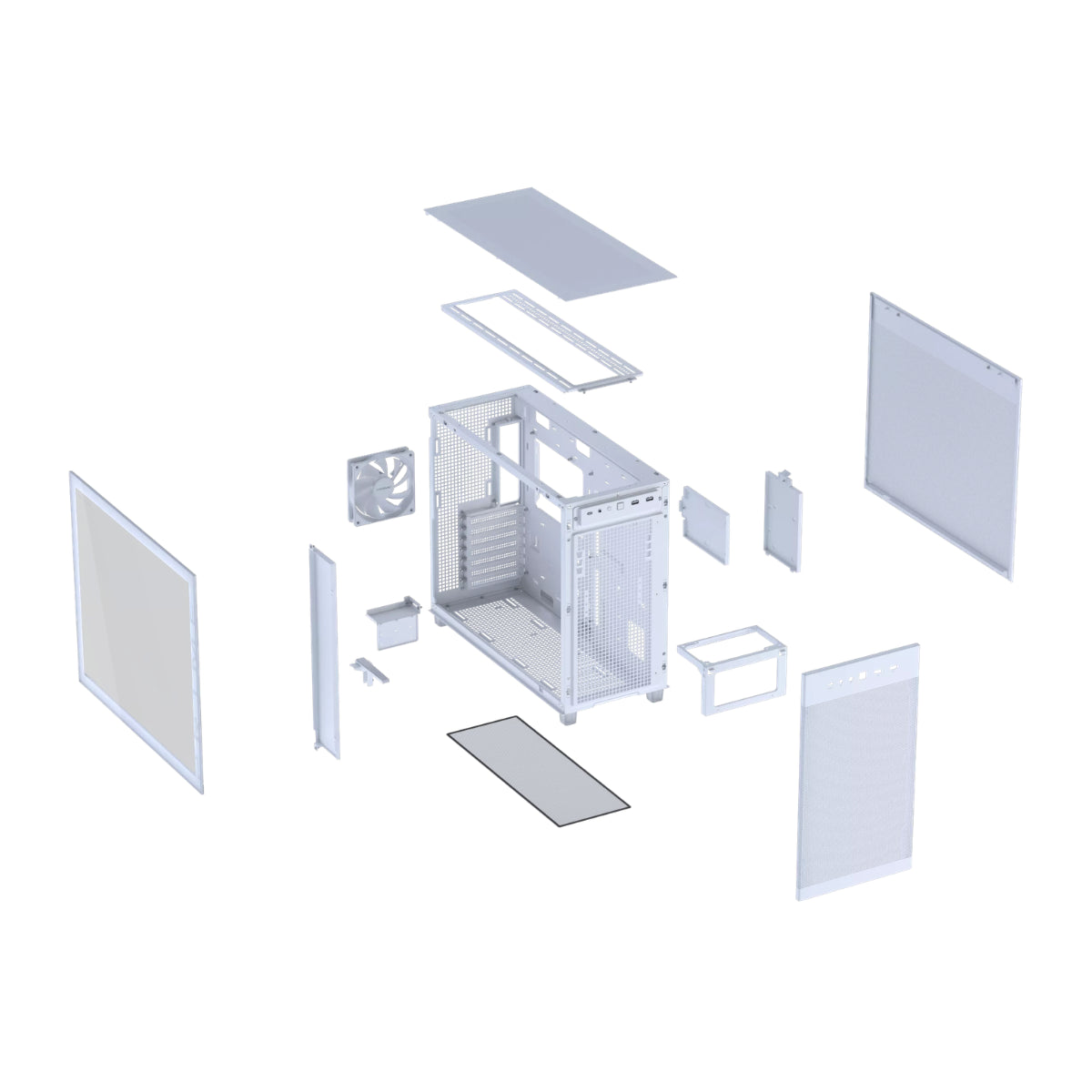 ASUS Prime AP303 Tempered Glass Mid-Tower ATX Case - White(PRIME AP303 TG WHITE) - 14