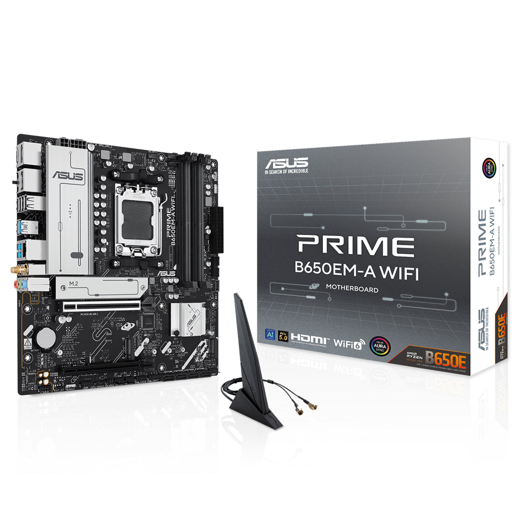 ASUS PRIME B650EM-A WIFI AM5 Micro-ATX Motherboard(PRIME B650EM-A WIFI) - 1