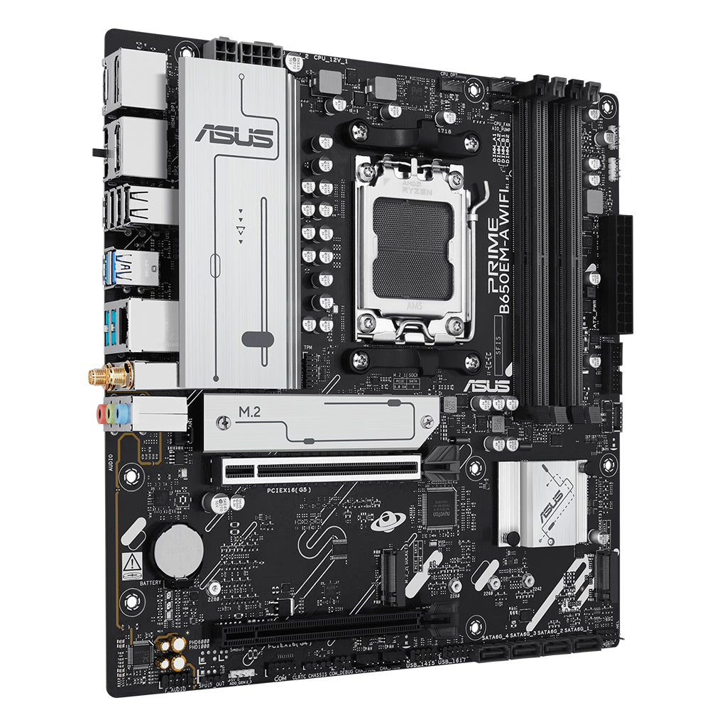 ASUS PRIME B650EM-A WIFI AM5 Micro-ATX Motherboard(PRIME B650EM-A WIFI) - 3
