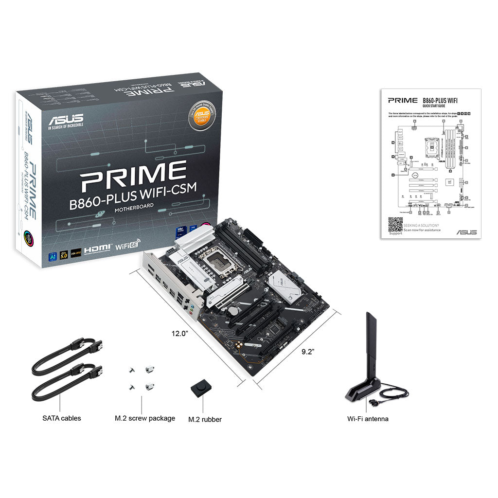 ASUS PRIME B860-PLUS WIFI-CSM Intel LGA 1851 ATX Motherboard(PRIME B860-PLUS WIFI-CSM) - 9