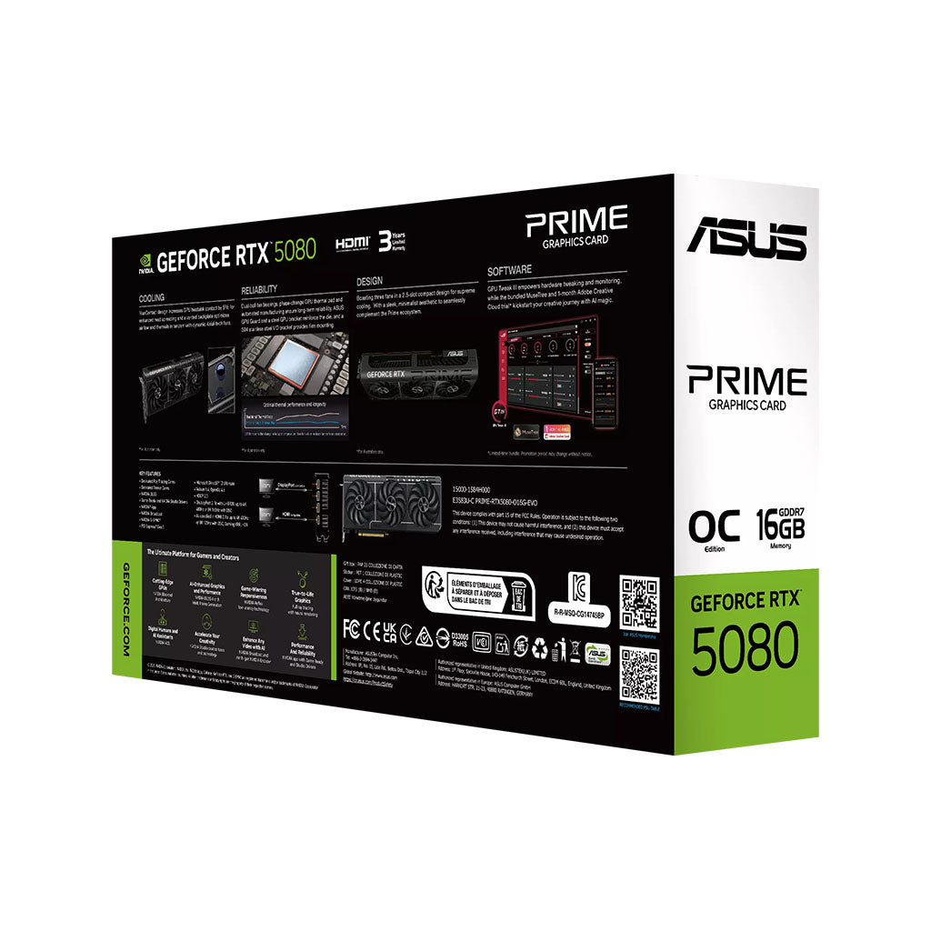 ASUS PRIME GeForce RTX 5080 EVO 16GB GDDR7 OC Edition Video Card(PRIME-RTX5080-O16G-EVO ) - 3