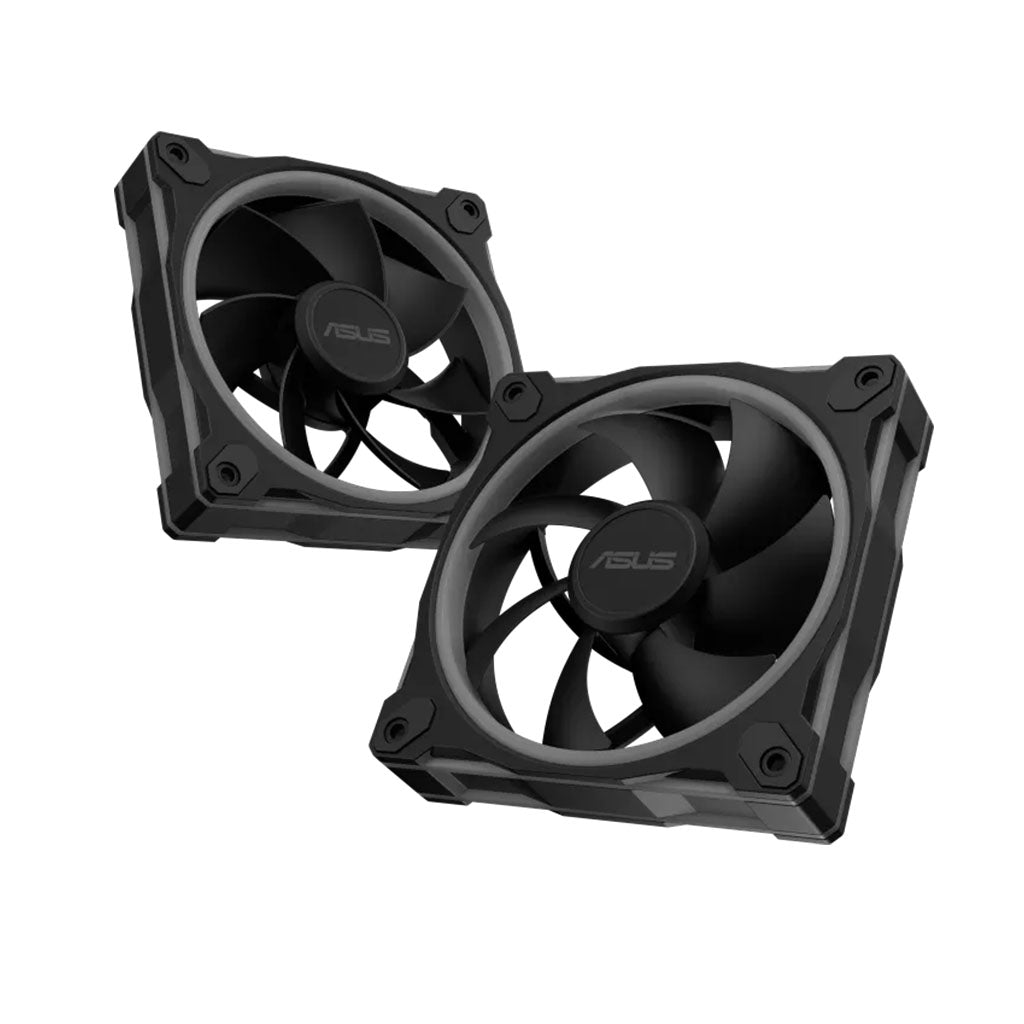 ASUS Prime MR120 ARGB Reverse 120mm Black Fan - Single Pack(PRIME MR120 FAN ARGB REVERSE BLACK) - 12