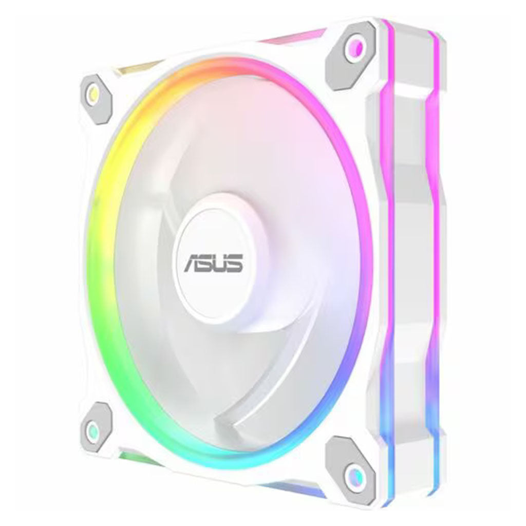 ASUS Prime MR120 ARGB Reverse 120mm White Fan - Single Pack(PRIME MR120 FAN ARGB REVERSE WHITE) - 6