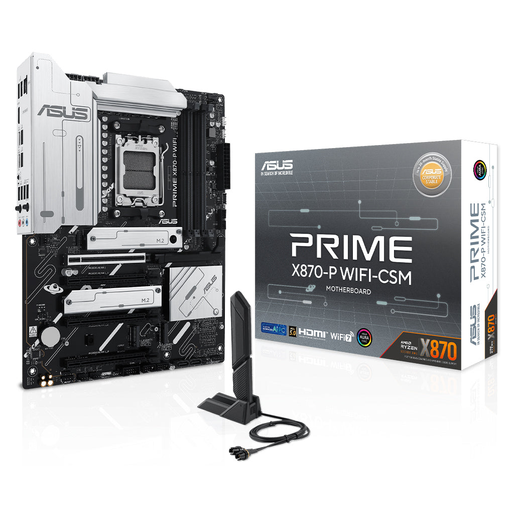 ASUS PRIME X870-P WIFI CSM AM5 ATX Motherboard(PRIME X870-P WIFI-CSM) - 1