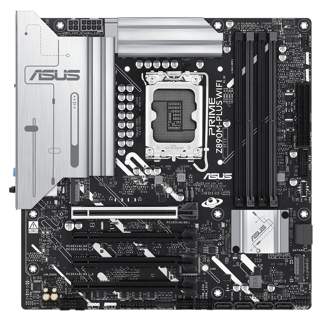 ASUS PRIME Z890M-PLUS WIFI-CSM Intel LGA 1851 Micro-ATX Motherboard(PRIME Z890M-PLUS WIFI-CSM) - 2
