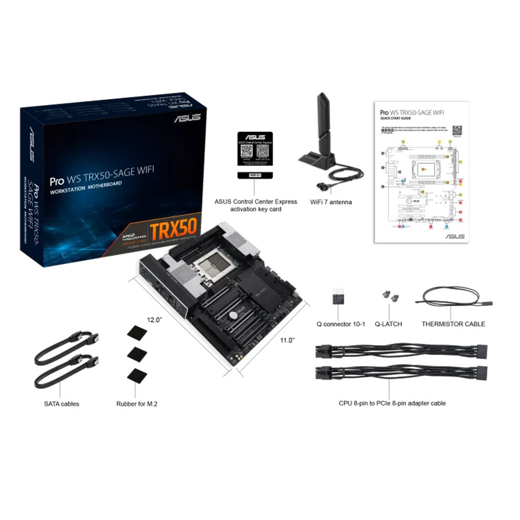 ASUS Pro WS TRX50-SAGE WIFI sTR5 CEB Motherboard(PRO WS TRX50-SAGE WIFI) - 8