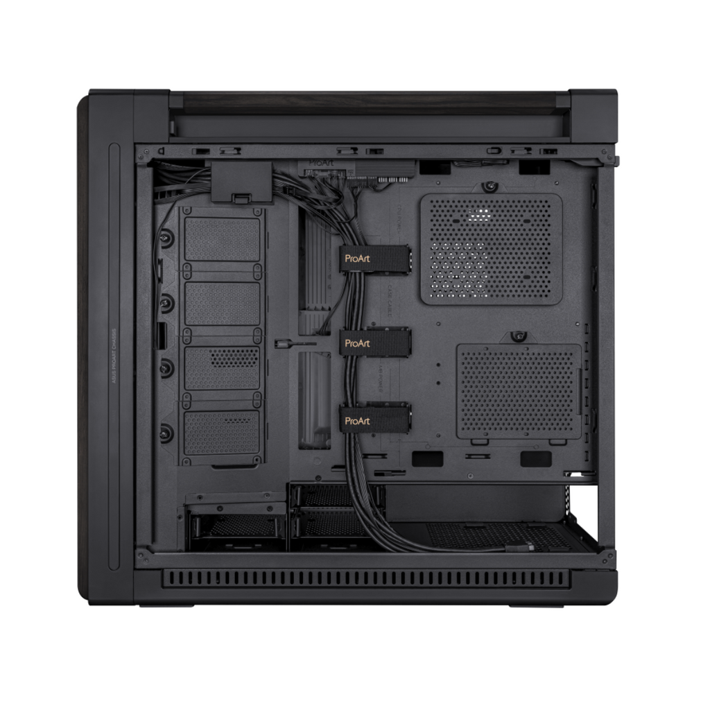 ASUS ProArt PA602 Wood Edition Metal Panel Mid-Tower PWM E-ATX PC Case - Black(PROART PA602 WOOD METAL PWM BLACK) - 14
