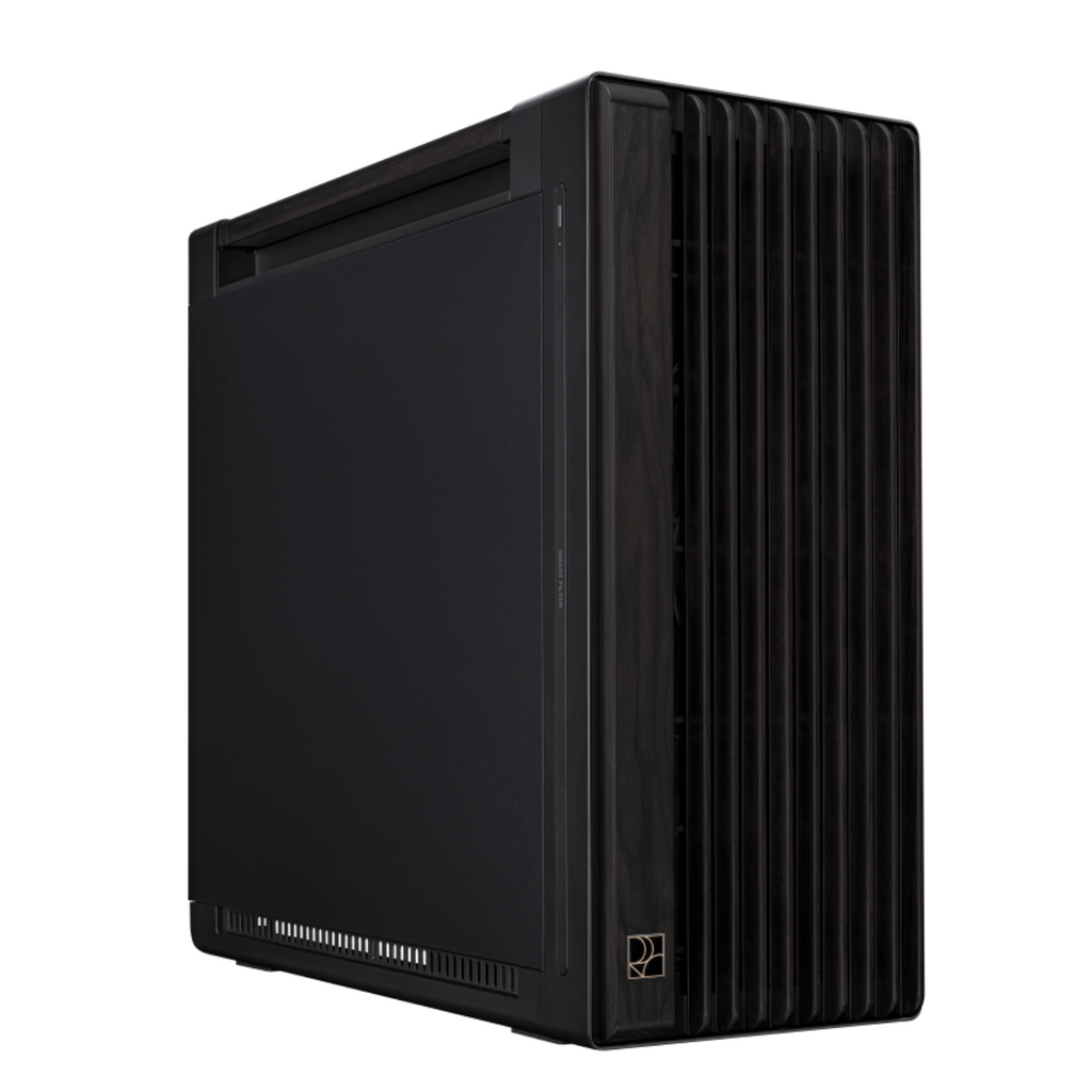 ASUS ProArt PA602 Wood Edition Metal Panel Mid-Tower PWM E-ATX PC Case - Black(PROART PA602 WOOD METAL PWM BLACK) - 1